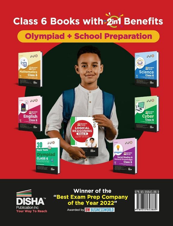 Produktbild: Olympiad Champs Logical Reasoning Class 6 with Chapter-wise Previous 5 Year (2018 - 2022) Questions | Complete Prep Guide with Theory, PYQs, Past & Pr