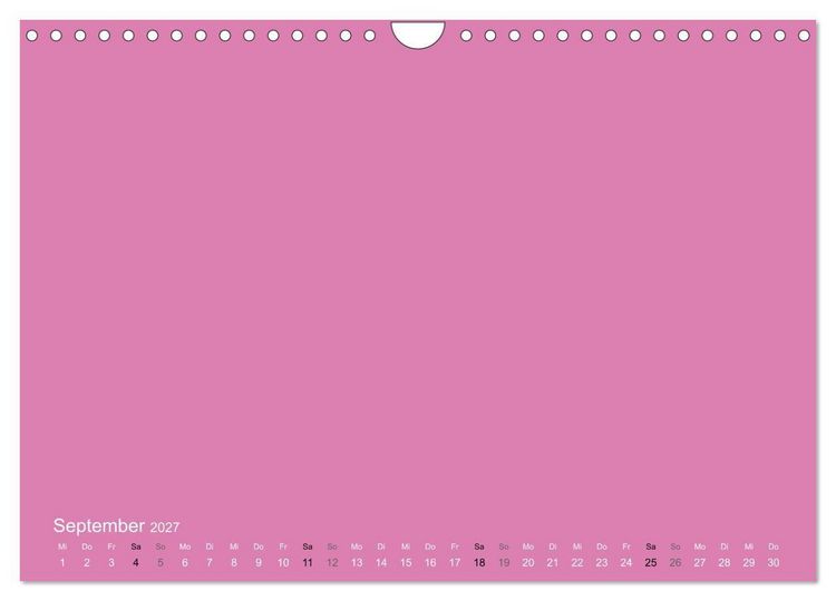 Produktbild: Bastelkalender - Pink (Wandkalender 2027 DIN A4 quer), CALVENDO Monatskalender