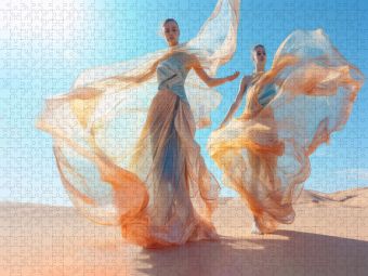 Produktbild: CALVENDO Puzzle T&auml;nzer mit surrealistischem Stil | 1000 Teile Lege-Gr&ouml;&szlig;e 64x48cm Foto-Puzzle f&uuml;r gl&uuml;ckliche Stunden
