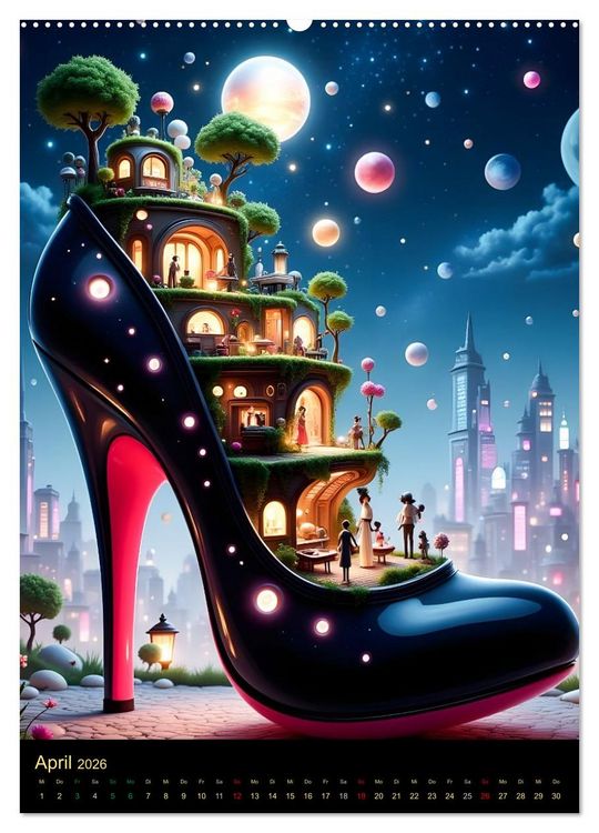Produktbild: High-Heel-Visionen (hochwertiger Premium Wandkalender 2026 DIN A2 hoch), Kunstdruck in Hochglanz