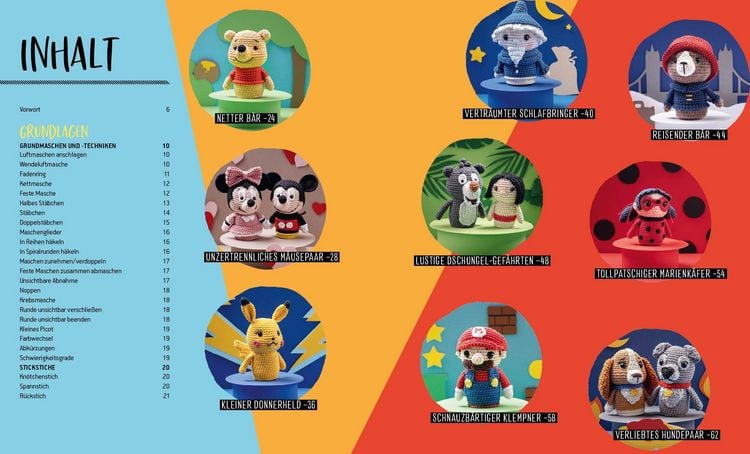 Produktbild: Helden der Kindheit & mehr &ndash; Die s&uuml;&szlig;e Amigurumi-Sammlung f&uuml;r Disney-Fans