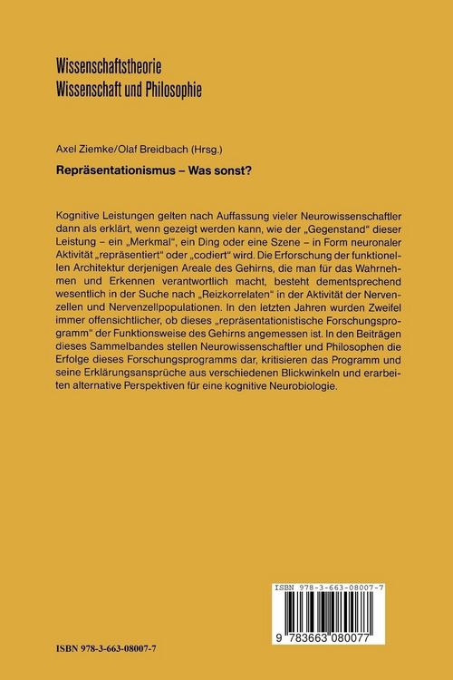 Produktbild: Repr&auml;sentationismus &mdash; Was sonst?
