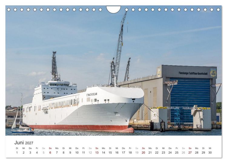 Produktbild: Flensburg maritim (Wandkalender 2027 DIN A4 quer), CALVENDO Monatskalender