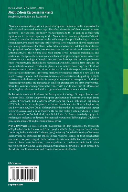 Produktbild: Abiotic Stress Responses in Plants