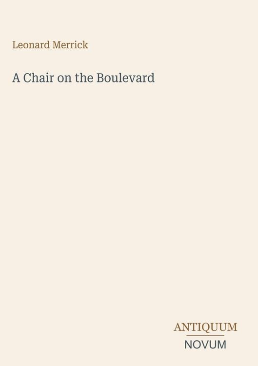 Produktbild: A Chair on the Boulevard