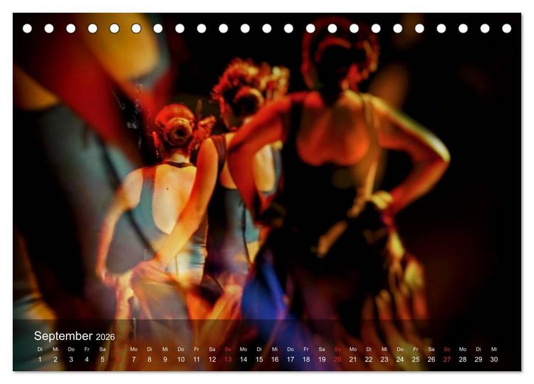 Produktbild: Flamenco - Tanz der Leidenschaft (Tischkalender 2026 DIN A5 quer), CALVENDO Monatskalender