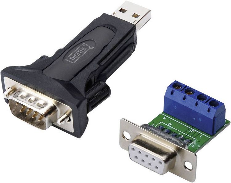 Produktbild: Digitus USB 2.0, Seriell Adapter [1x USB 2.0 Stecker A - 1x RS485-Stecker] DA-70157 0.80 m