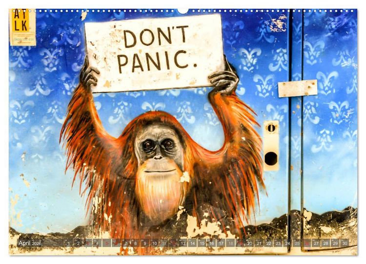 Produktbild: Streetart international (hochwertiger Premium Wandkalender 2026 DIN A2 quer), Kunstdruck in Hochglanz