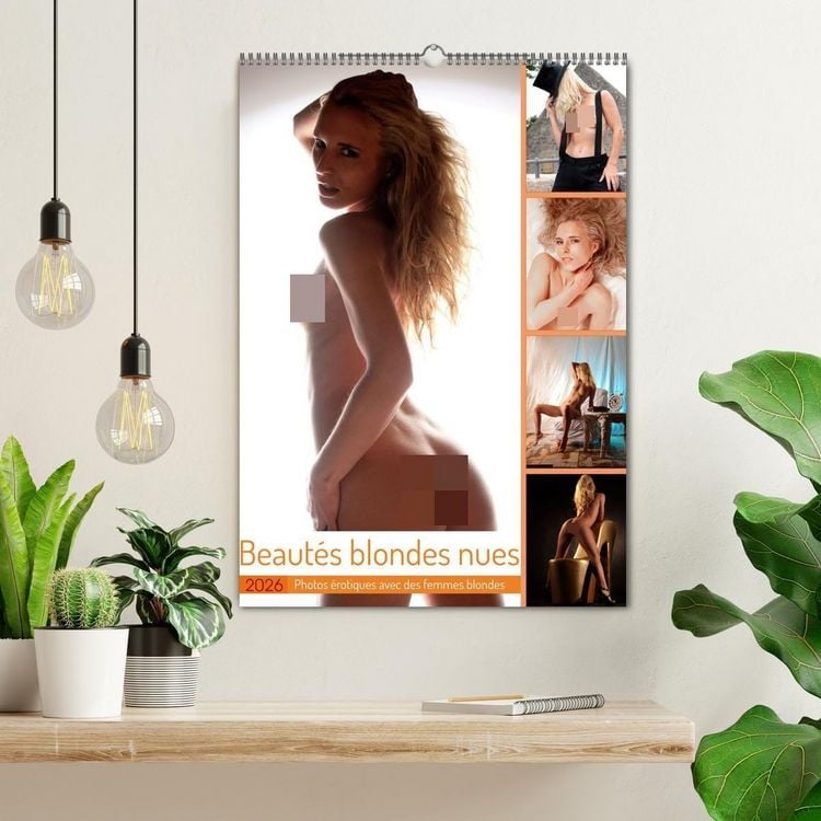 Produktbild: Beaut&eacute;s blondes nues (Calendrier mural 2026 DIN A2 horizontal), CALVENDO calendrier mensuel
