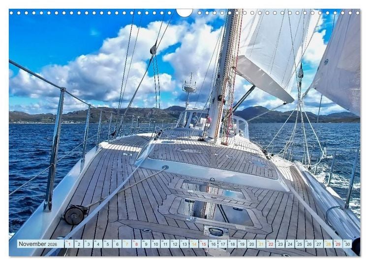 Produktbild: Segeln - Freiheit und Abenteuer (Wandkalender 2026 DIN A3 quer), CALVENDO Monatskalender