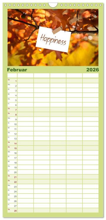 Produktbild: Familienplaner 2026 - SPIRIT OF ZEN Meditation mit 5 Spalten (Wandkalender, 21 x 45 cm) CALVENDO