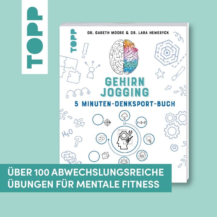 Produktbild: Gehirnjogging - Das 5 Minuten-Denksport-Buch