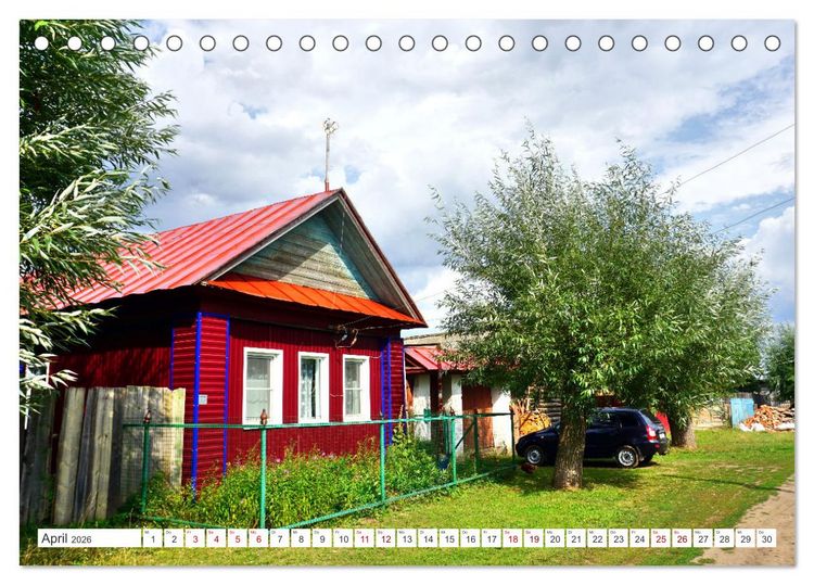 Produktbild: Dorfidylle - Landleben in Russland (Tischkalender 2026 DIN A5 quer), CALVENDO Monatskalender