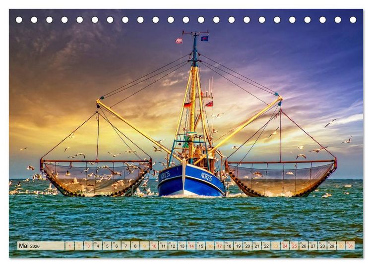 Produktbild: Maritime Welten (Tischkalender 2026 DIN A5 quer), CALVENDO Monatskalender