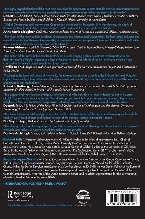 Produktbild: Global Governance and International Cooperation