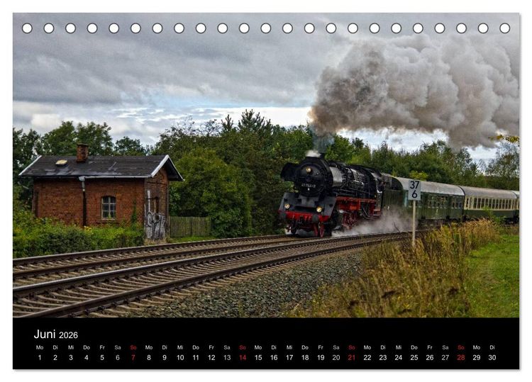 Produktbild: Unterwegs am Bahndamm (Tischkalender 2026 DIN A5 quer), CALVENDO Monatskalender