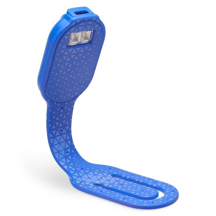 Produktbild: Flexilight RC (Blue Hexagonal) - wiederaufladbares Leselicht - 2 in 1 Leselampe & Lesezeichen - LED Leselicht - Geschenk für Leser, Buchliebhaber - De
