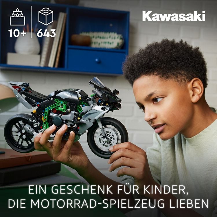 Produktbild: LEGO 42170 | Technic Kawasaki Ninja H2R Motorrad 42170, Geschenk f&uuml;r Kinder
