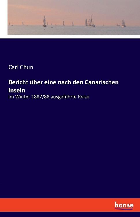 Produktbild: Bericht &uuml;ber eine nach den Canarischen Inseln