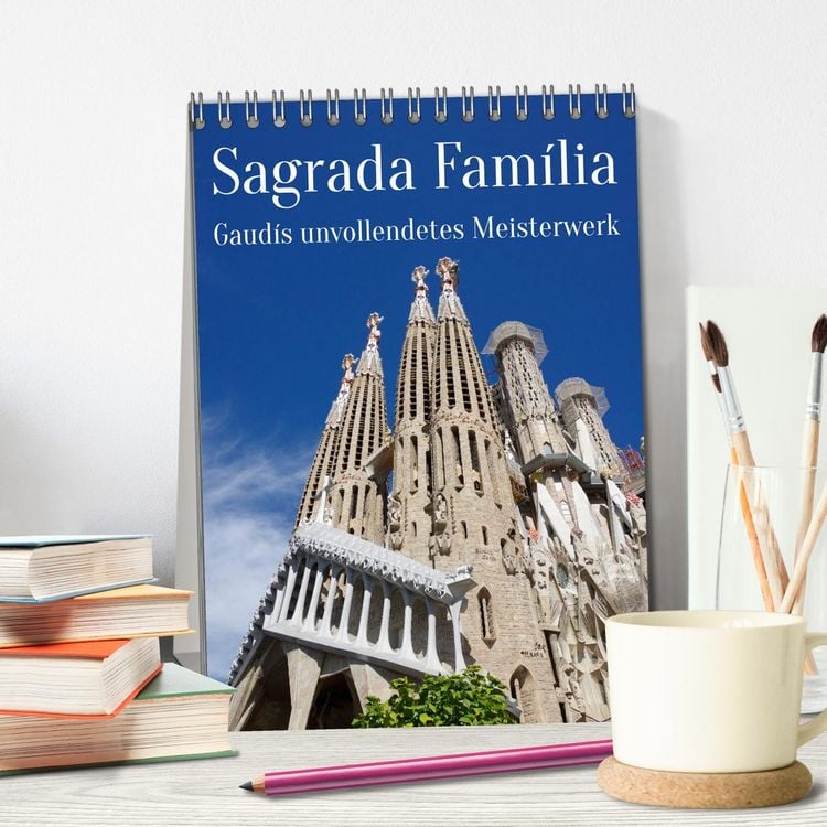 Produktbild: Sagrada Fam&iacute;lia - Gaud&iacute;s unvollendetes Meisterwerk (Tischkalender 2026 DIN A5 hoch), CALVENDO Monatskalender