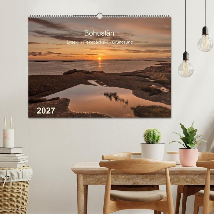 Produktbild: Bohusl&auml;n. Lysekil - Fiskeb&auml;ckskil - Grundsund (Wandkalender 2027 DIN A2 quer), CALVENDO Monatskalender