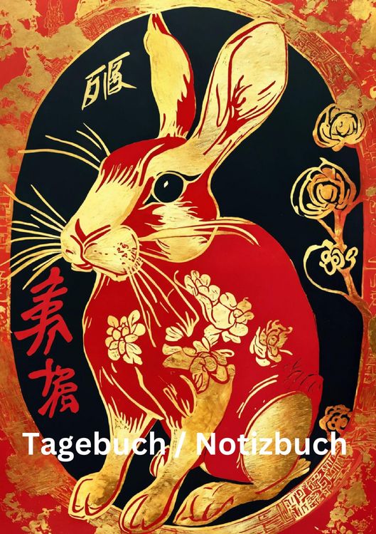 Produktbild: Tagebuch / Notizbuch Chinesische Tierkreis Hase