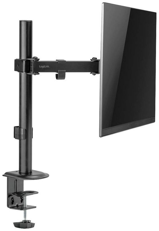 Produktbild: LogiLink BP0171 Monitor-Tischhalterung 1 Display(s) Schwarz Drehbar, H&ouml;henverstellbar, Neigbar, Rotierbar, Schwenkbar