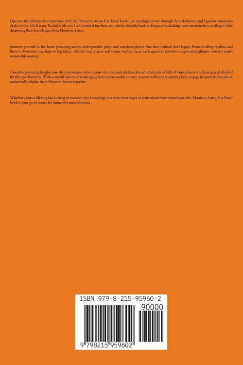 Produktbild: Houston Astros Fun Facts