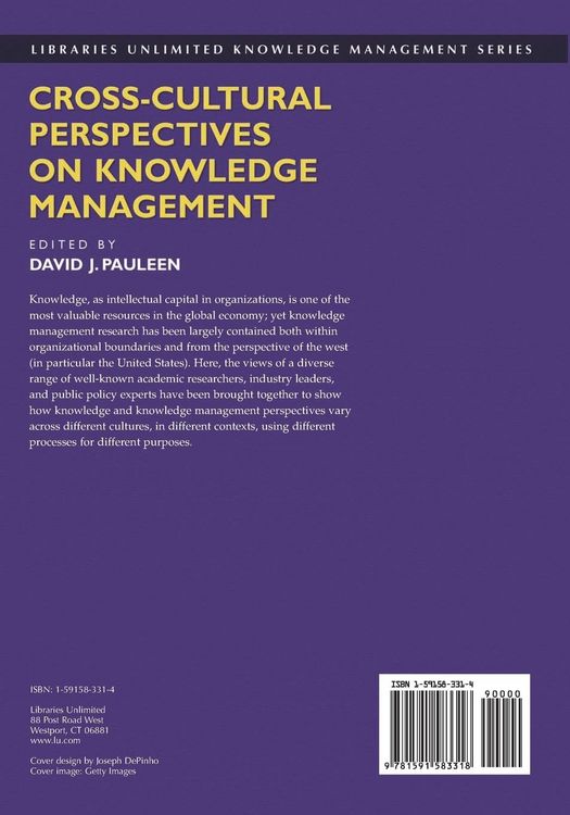 Produktbild: Cross-Cultural Perspectives on Knowledge Management