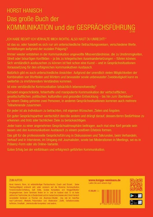 Produktbild: Das gro&szlig;e Buch der Kommunikation und der Gespr&auml;chsf&uuml;hrung 2100