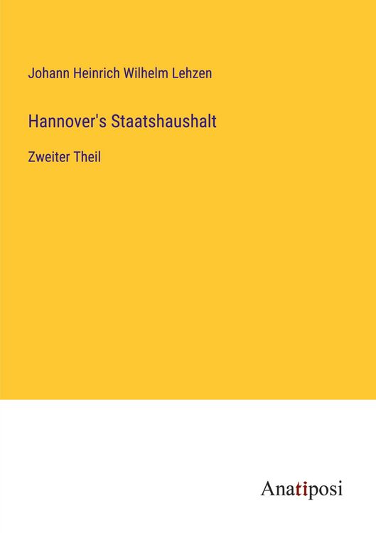 Produktbild: Hannover's Staatshaushalt
