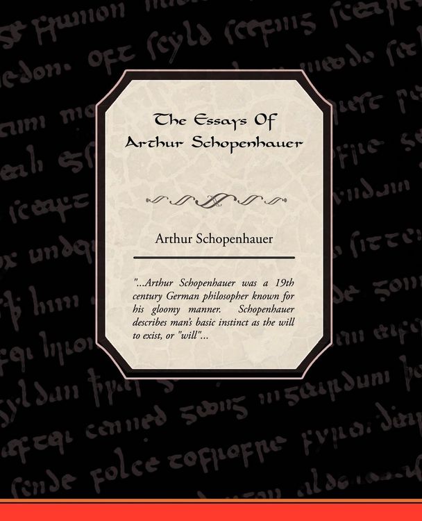 Produktbild: The Essays Of Arthur Schopenhauer