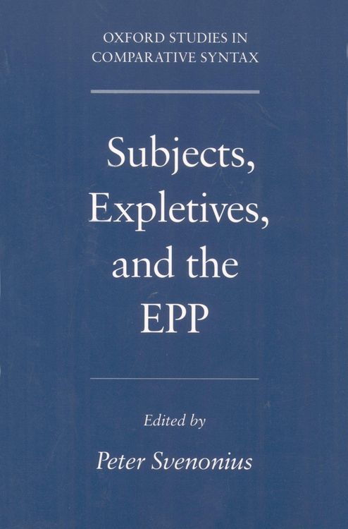 Produktbild: Subjects, Expletives, and the EPP