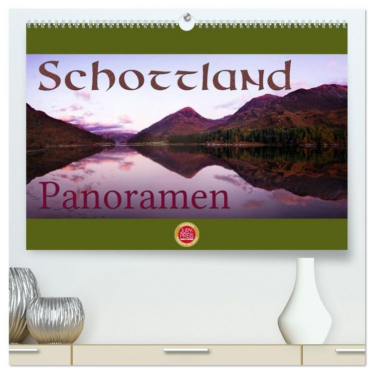 Produktbild: Schottland Panoramen (hochwertiger Premium Wandkalender 2026 DIN A2 quer), Kunstdruck in Hochglanz