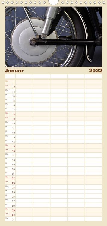 Produktbild: Familienplaner BMW R69S (Wandkalender 2022 , 21 cm x 45 cm, hoch)