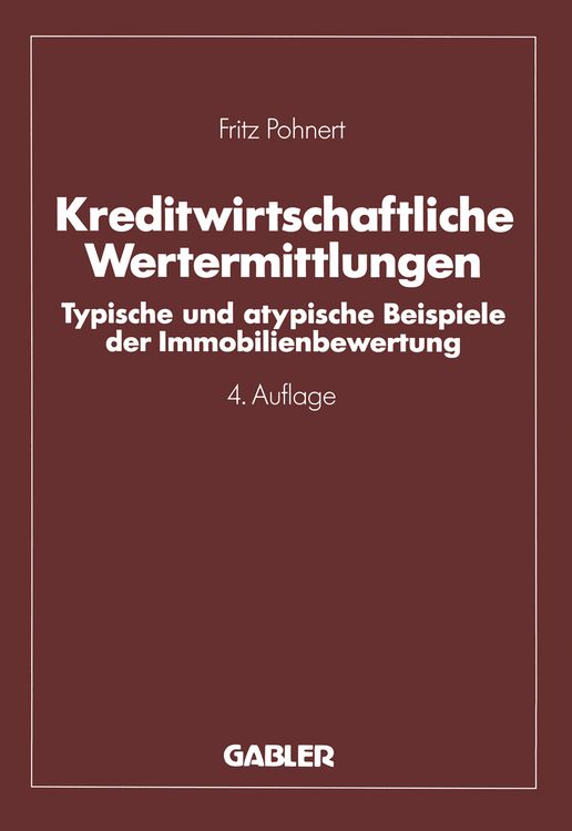 Produktbild: Kreditwirtschaftliche Wertermittlungen