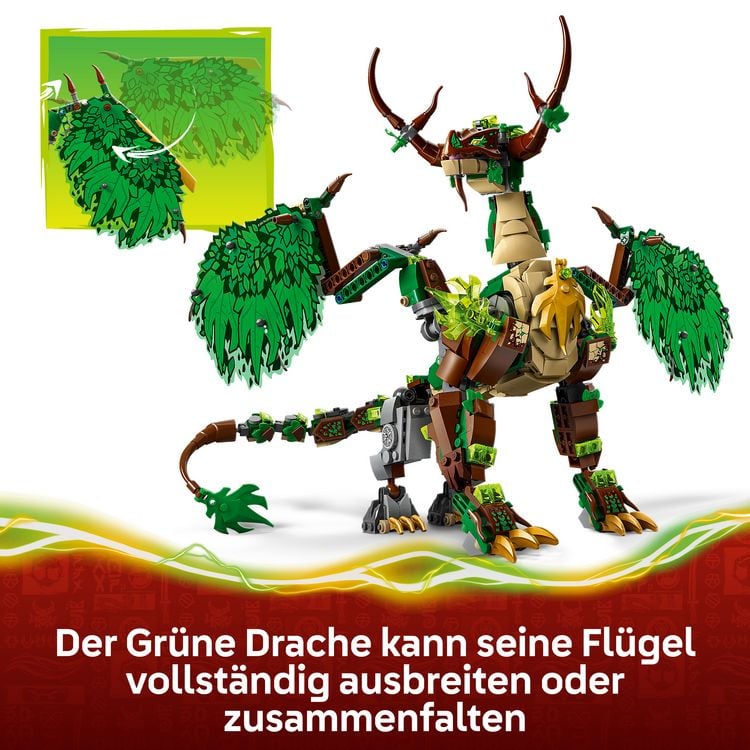 LEGO NINJAGO 71859 Der Drache des Lebens, Spielzeugdrache