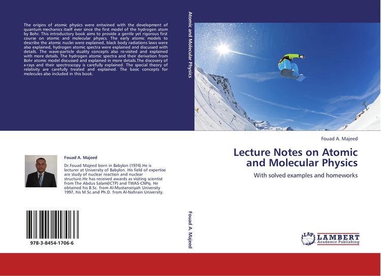 Produktbild: Lecture Notes on Atomic and Molecular Physics