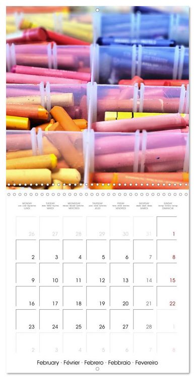 Produktbild: Painting makes you happy - Colourful art material in portrait (Wall Calendar 2026 12 &times; 12 Inch) CALVENDO 12 Month Wall Calendar