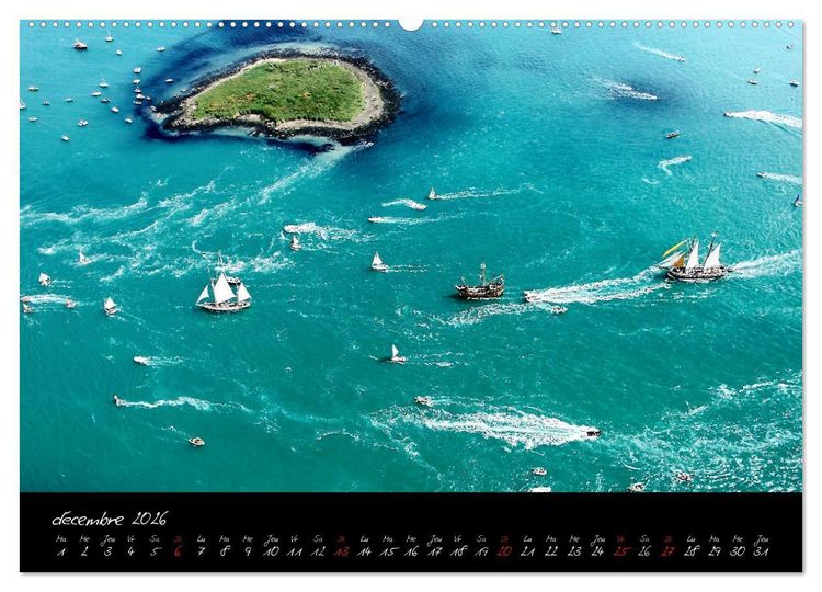 Produktbild: Le Morbihan entre terre et mer (Calendrier mural 2026 DIN A2 vertical) calendrier de bureau
