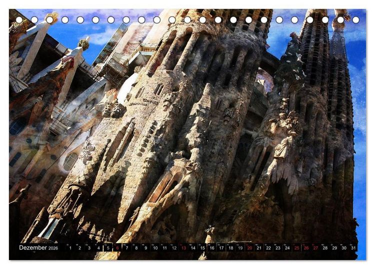 Produktbild: Barcelona (Tischkalender 2026 DIN A5 quer), CALVENDO Monatskalender