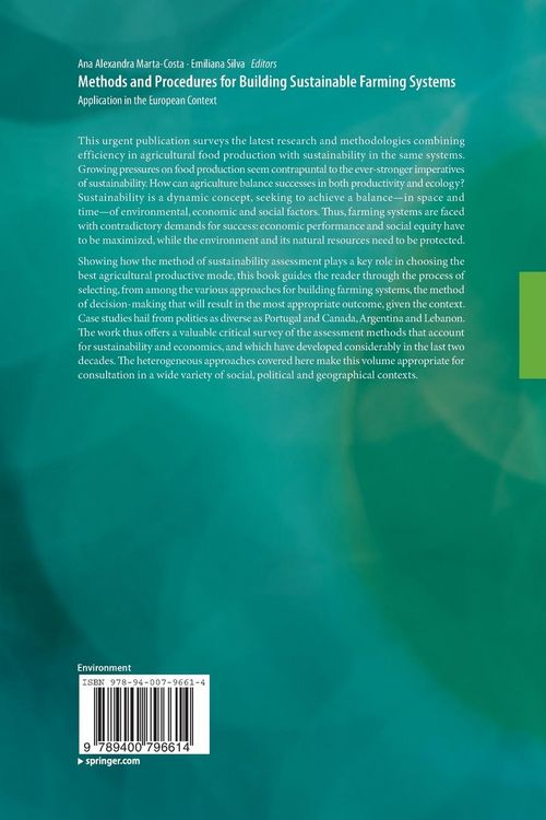 Produktbild: Methods and Procedures for Building Sustainable Farming Systems