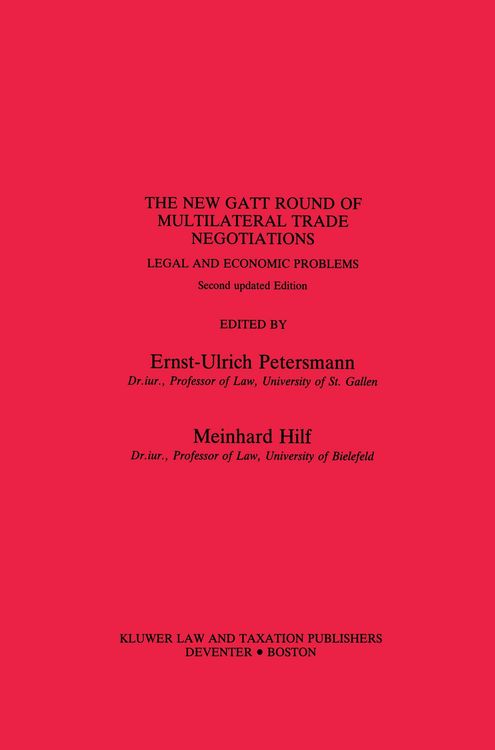 Produktbild: New GATT Round of Multilateral Trade Negotiations