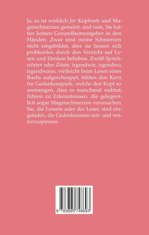 Produktbild: Zw&ouml;lf Zitate f&uuml;r Kopfweh und Magenschmerzen