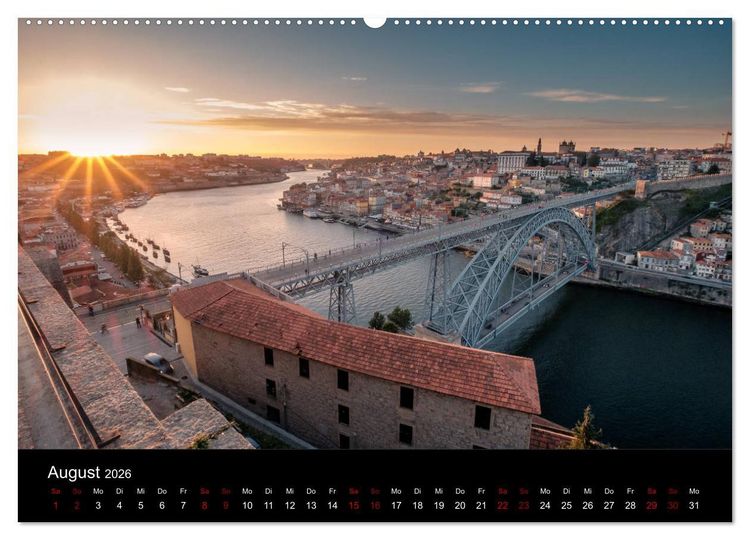 Produktbild: Portugisische Landschaften (hochwertiger Premium Wandkalender 2026 DIN A2 quer), Kunstdruck in Hochglanz