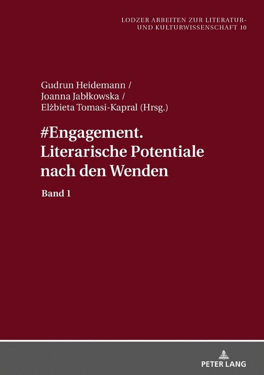 Produktbild: #Engagement. Literarische Potentiale nach den Wenden