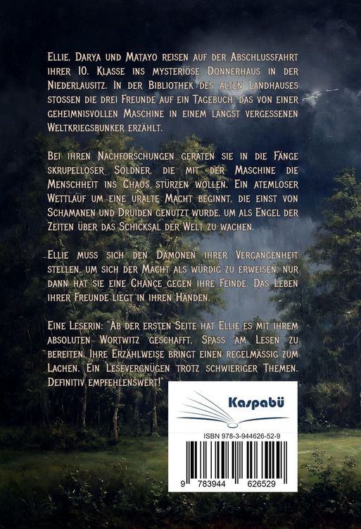 Produktbild: Engel der Zeiten &ndash; Das Geheimnis des Donnerhauses &ndash; Spannendes Jugendbuch ab 14 Jahren f&uuml;r M&auml;dchen und Jungen