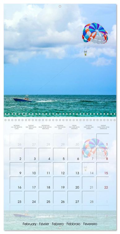 Produktbild: Floride &ndash; D&eacute;couvertes dans l'&Eacute;tat du soleil (Calendrier mural carr&eacute; 2026 30x30 cm) Calendrier double avec une page pour vos prises de notes