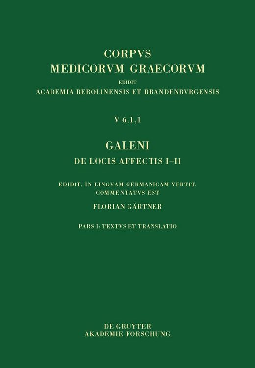 Produktbild: Galeni De locis affectis I-II