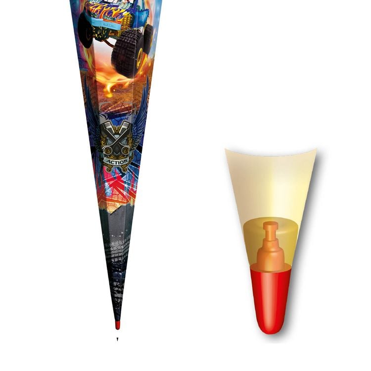 Produktbild: Motivschult&uuml;te 85cm, Monstertruck Fire